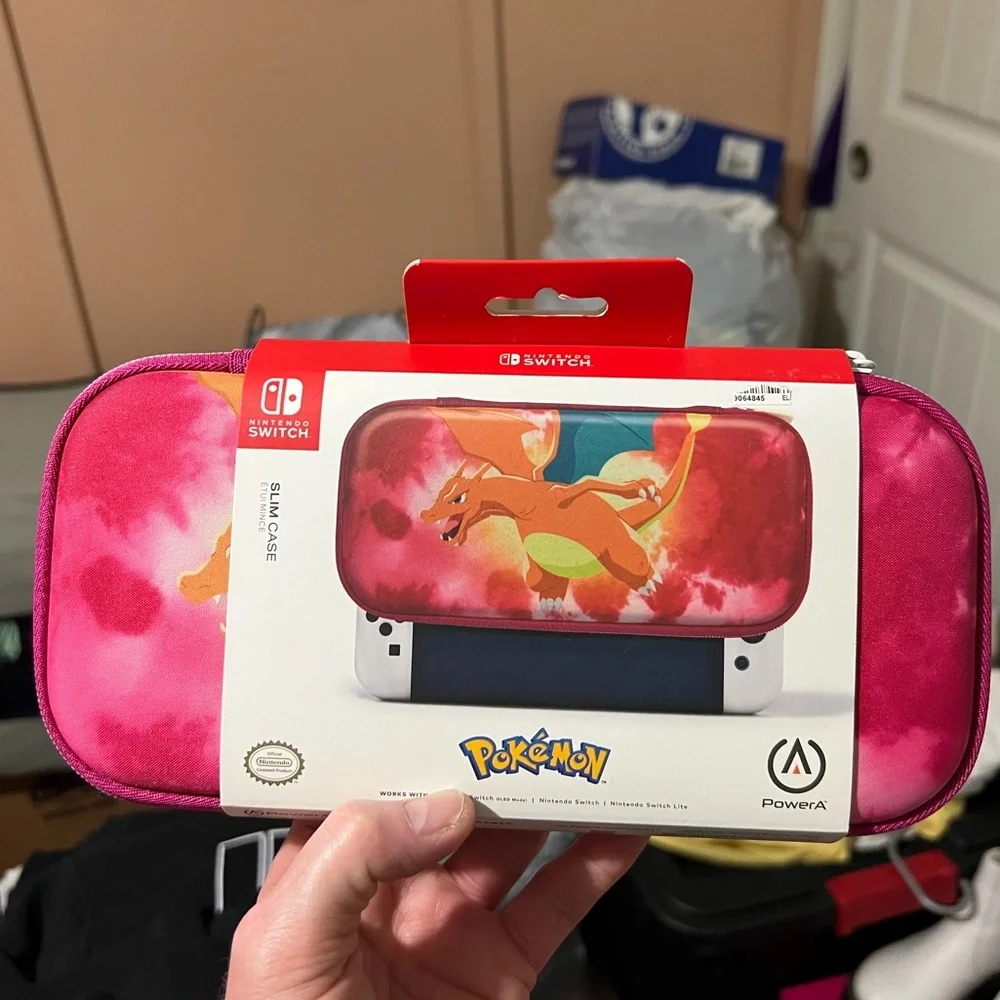 PowerA Pokémon Charizard Slim Licensed Case for Nintendo Switch - Pink-Orange